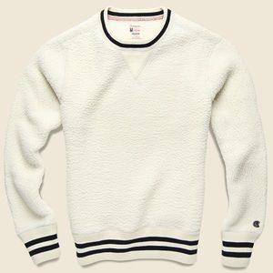 TODD SNYDER + CHAMPION - SHERPA CREWNECK - CREAM size M